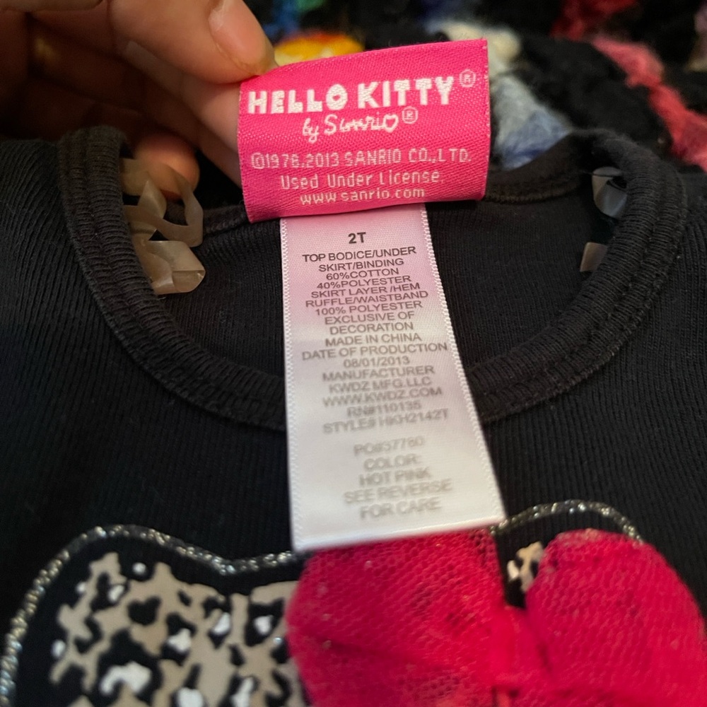 Hello Kitty Vintage Black Kids dress